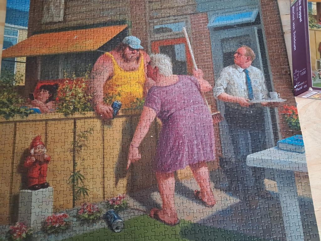 Legpuzzel Marius van Dokkum - De Druppel, Hobby en Vrije tijd, Ophalen, 500 t/m 1500 stukjes, Zo goed als nieuw, Legpuzzel