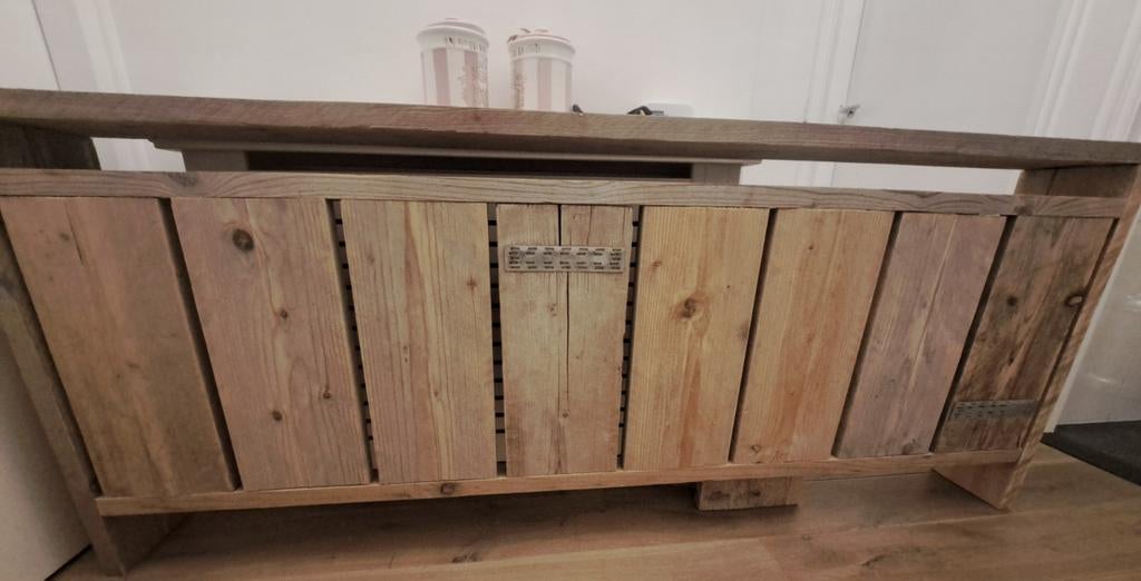 Steigerhout ombouw verwarming, Ophalen