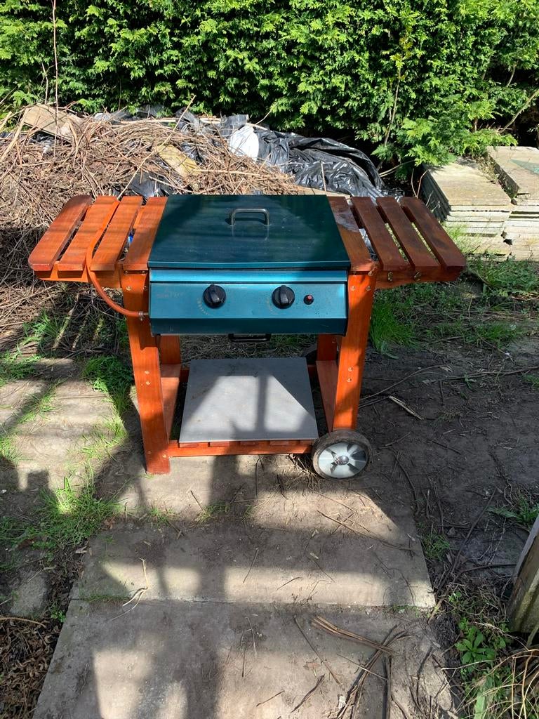Bonfire gasbarbecue met gasfles, Tuin en Terras, Gasbarbecues, Ophalen, Gebruikt