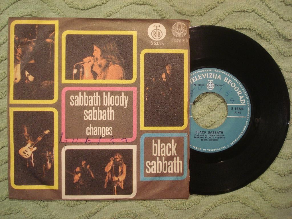Black Sabbath 7" Vinyl: Sabbath Bloody Sabbath (Joegoslavië, Cd's en Dvd's, Vinyl Singles, Gebruikt, 7 inch, Single, Ophalen of Verzenden