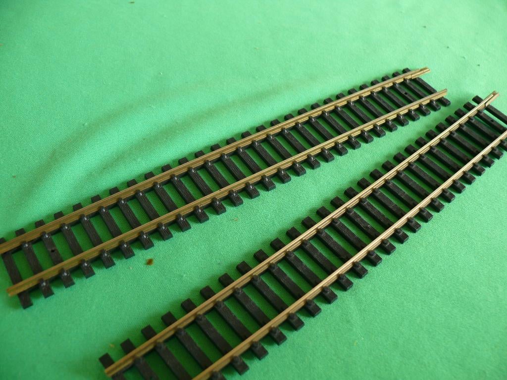 Diverse Fleischmann HO rail messing, Gebruikt, Gelijkstroom, Fleischmann, Rails