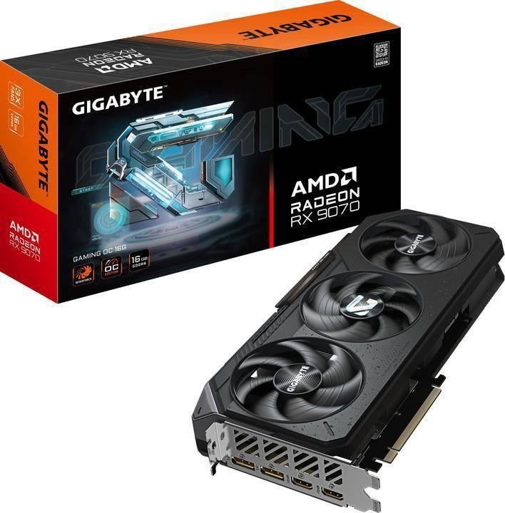 Gigabyte AMD Radeon RX 9070 XT gaming OC met 16GB VRAM, AMD, GDDR6, PCI-Express 4, Nieuw