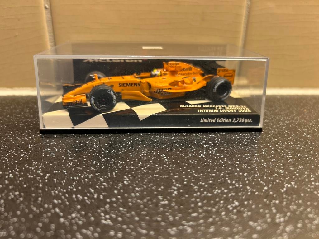 Minichamps 1:43, McLaren Mercedes MP4-21, Montoya, 2006, Ophalen of Verzenden, Zo goed als nieuw, Auto, MiniChamps