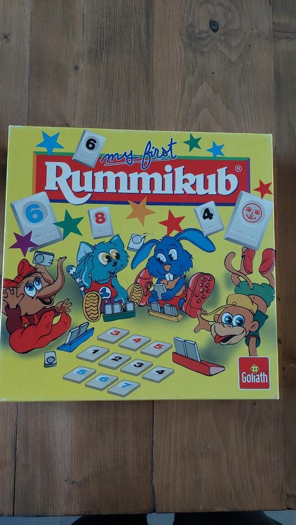 Rummikub Junior - Mijn Eerste Rummikub Spel, Een of twee spelers, Ophalen of Verzenden, Zo goed als nieuw, Goliath