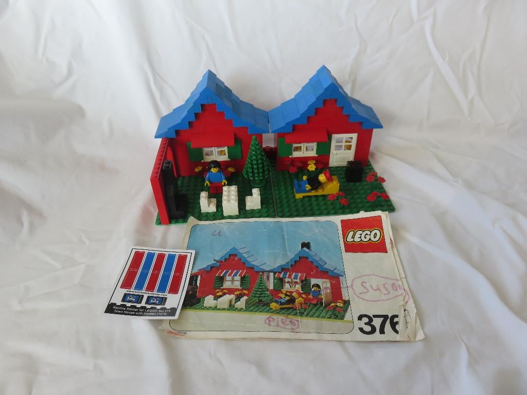 Lego classic town, set 376 Town House with Garden, Ophalen of Verzenden, Gebruikt, Complete set, Lego