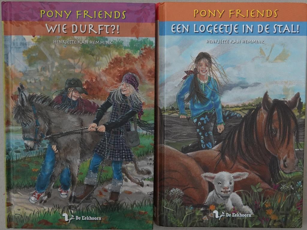 2x Pony Friends: Wie durft? & Een logeetje op stal - zgan, Ophalen of Verzenden, Zo goed als nieuw, Henriette Kan Hemmink, Fictie algemeen