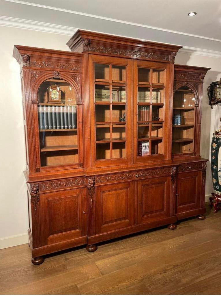 Monumentale boekenkast kantoorkast kast mancave bibliotheek, Antiek en Kunst, Antiek | Kantoor en Zakelijk, Ophalen