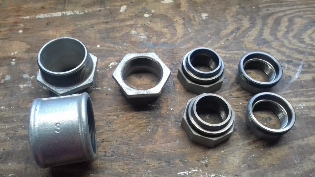 Koppelingen gegalvaniseerd, Overige materialen, Overige typen, Nieuw, Minder dan 2 meter