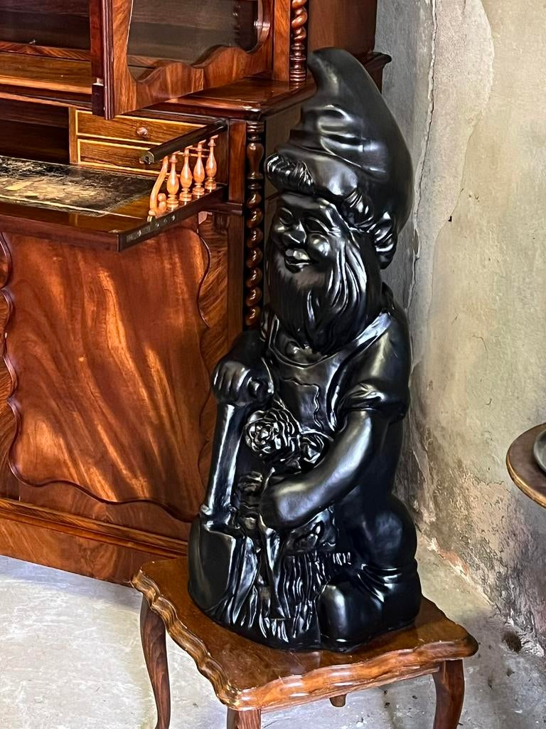 Mega tuinkabouter zwart, Tuin en Terras, Kunststof, Ophalen of Verzenden, Zo goed als nieuw, Nvt