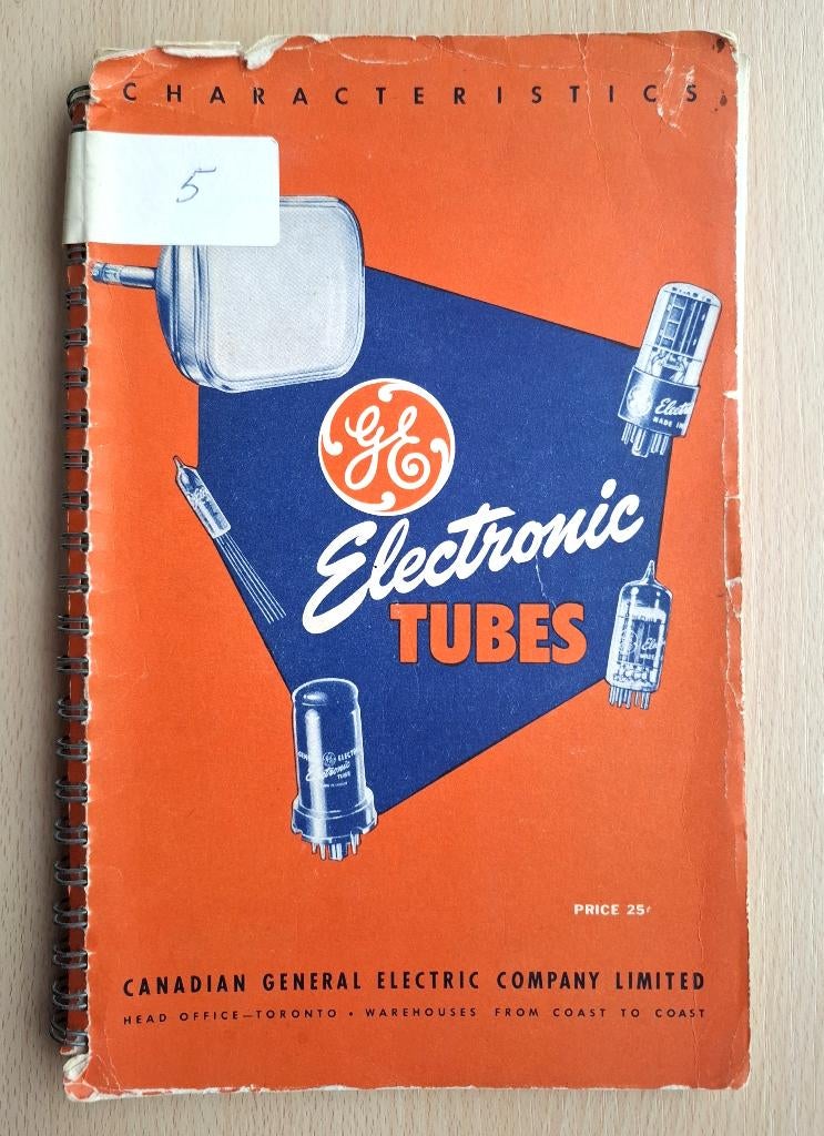 vintage catalogus Electronic Tubes – General Electric, Verzenden, Gebruikt