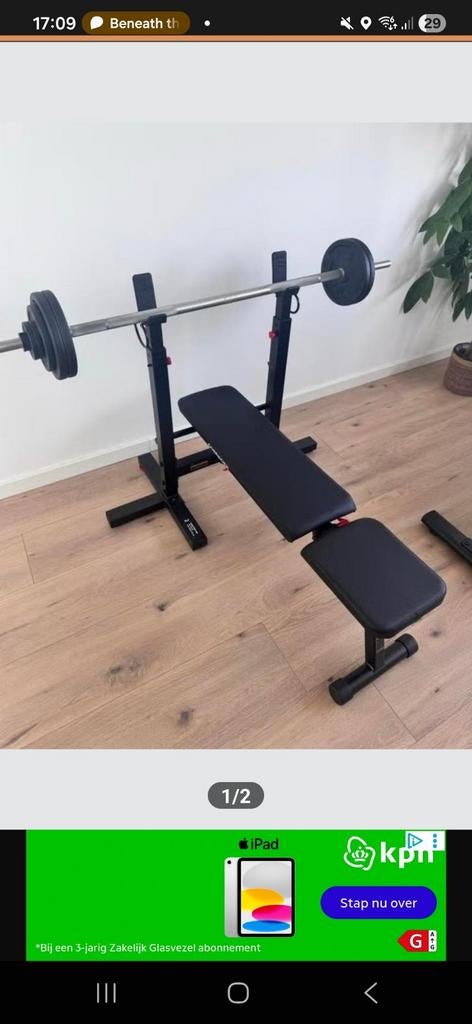 ** Corength bench press bank **, Sport en Fitness, Fitnessmaterialen, Ophalen, Zo goed als nieuw, Borst, Fitnessbank