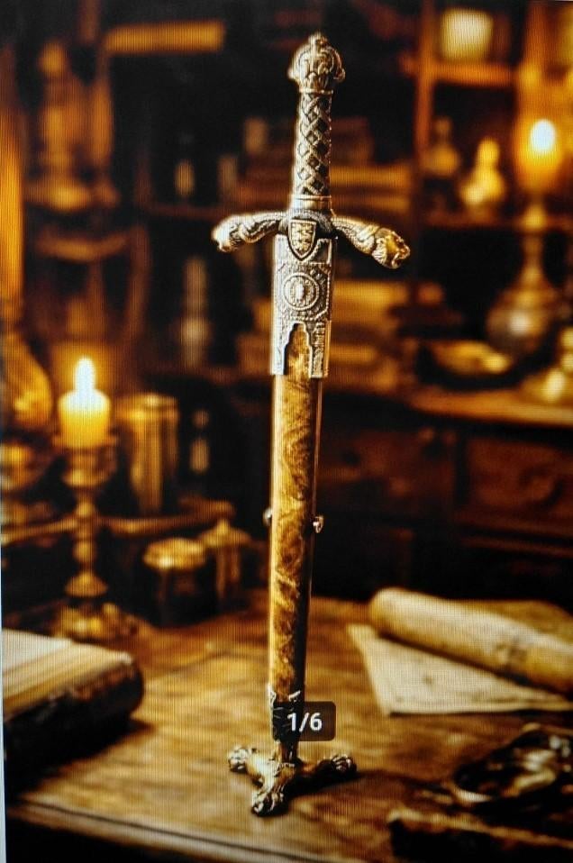 Prachtig briefopener in de vorm van een zwaard, Ophalen of Verzenden, Overige soorten, Engeland, Zwaard of Sabel