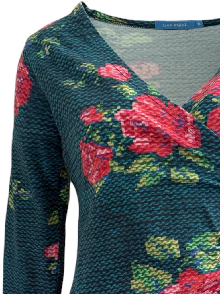 Lien & Giel jurk M, Bruin, Ophalen of Verzenden, Zo goed als nieuw, Maat 34 (XS) of kleiner