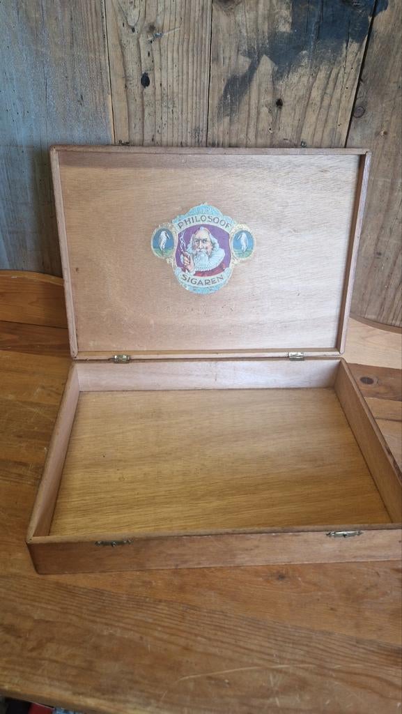 Sigarenkist Philosoof sigaren, Ophalen of Verzenden, Gebruikt, Overige