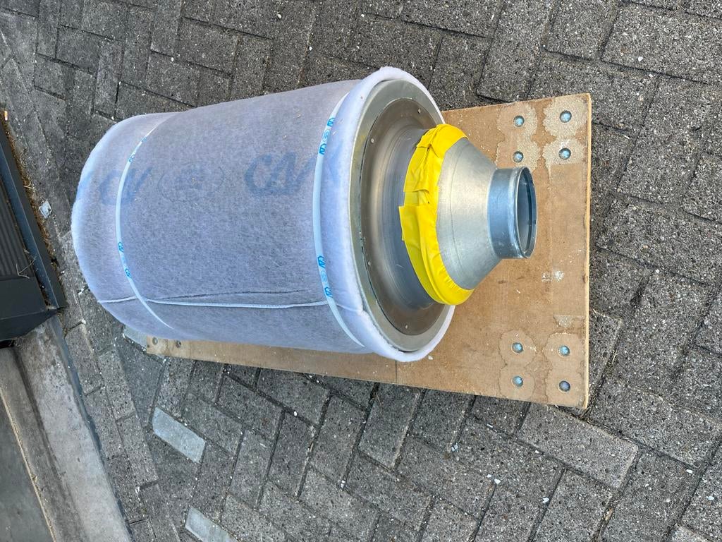 Grote Cycloon luchtzuivering filter, Doe-het-zelf en Verbouw, Ventilatie en Afzuiging, Ophalen of Verzenden, Zo goed als nieuw