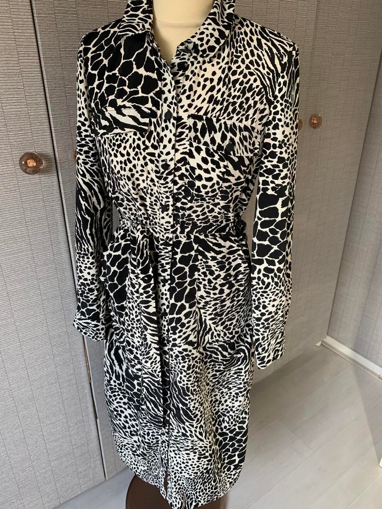 Mooie lange jurk van Warehouse maat XS/S, Ophalen of Verzenden, Zo goed als nieuw, Maat 34 (XS) of kleiner, Onder de knie