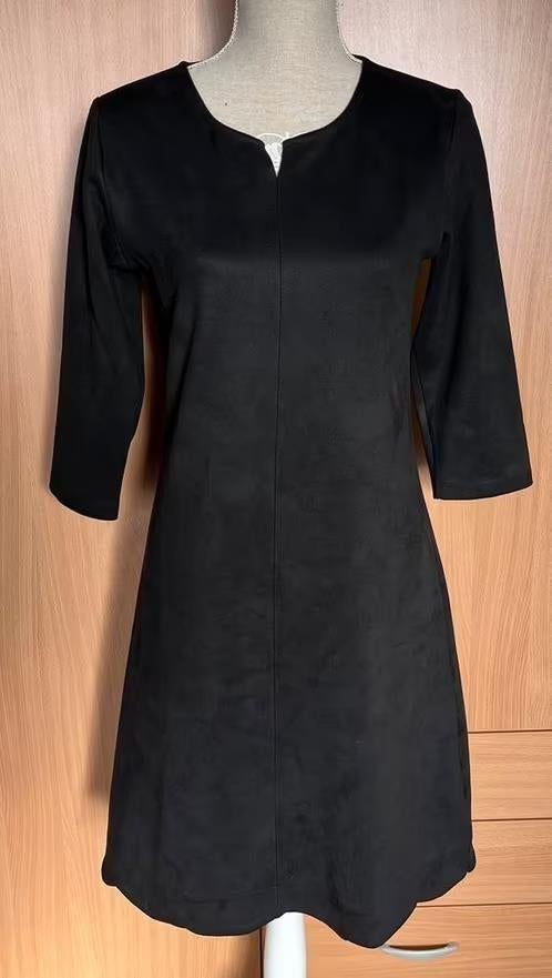 Juffrouw Jansen suède look jurk maat 36/38[v]