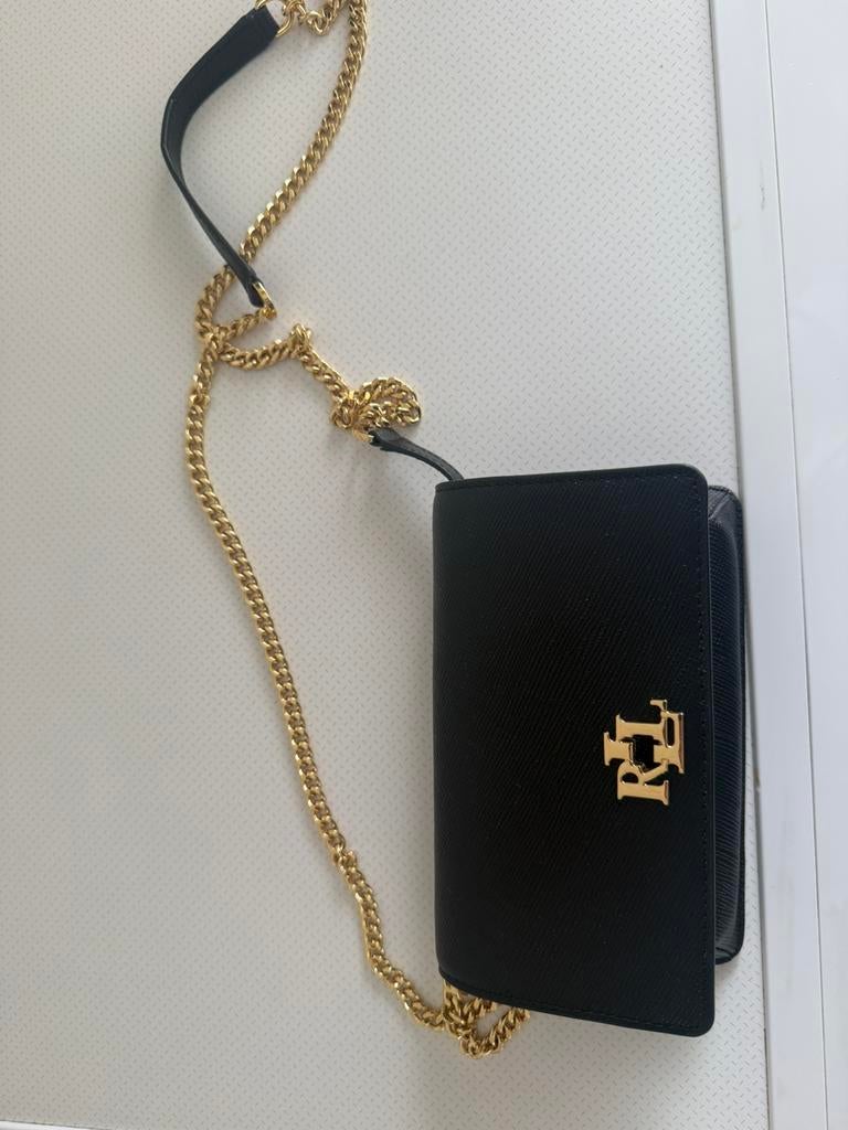 Ralf lauren tas, Ophalen of Verzenden, Zo goed als nieuw, Zwart, Handtas