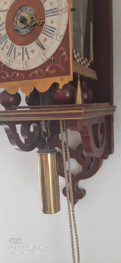 bijzondere en fraaie stoelklok, Antiek en Kunst, Antiek | Klokken, Ophalen of Verzenden