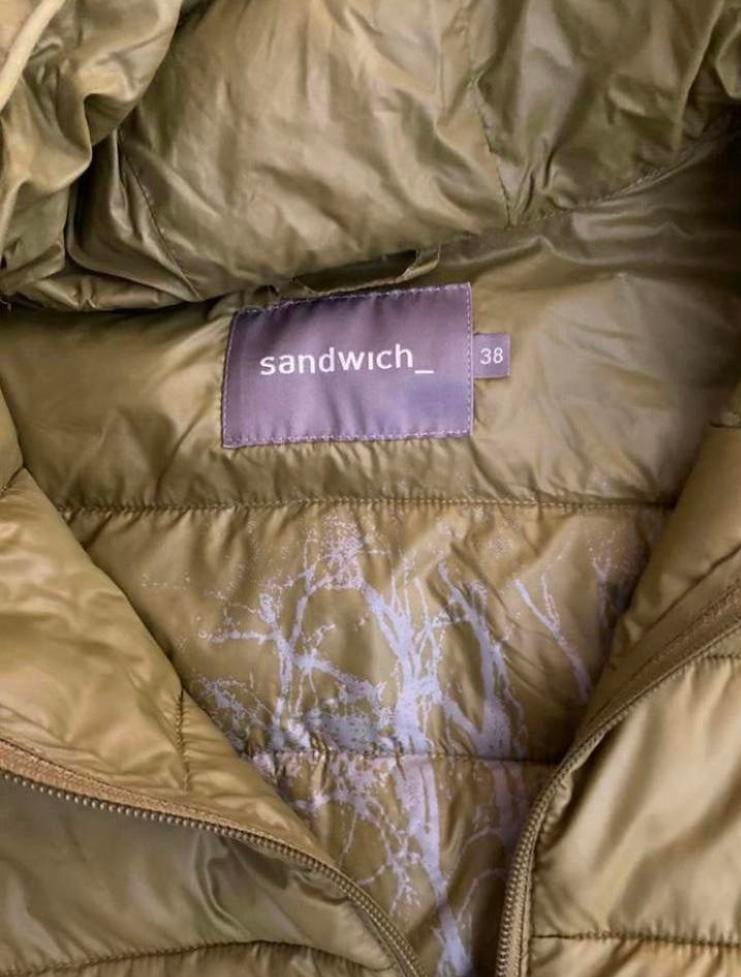 SANDWICH donsjack pufferjack jack maat 38, Kleding | Dames, Ophalen of Verzenden, Zo goed als nieuw, Maat 38/40 (M), Groen