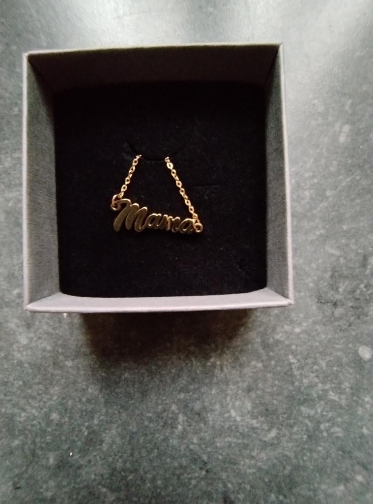 Ketting goud kleurig van drks "Mama", Overige materialen, Verstelbaar, Nieuw, Ophalen of Verzenden