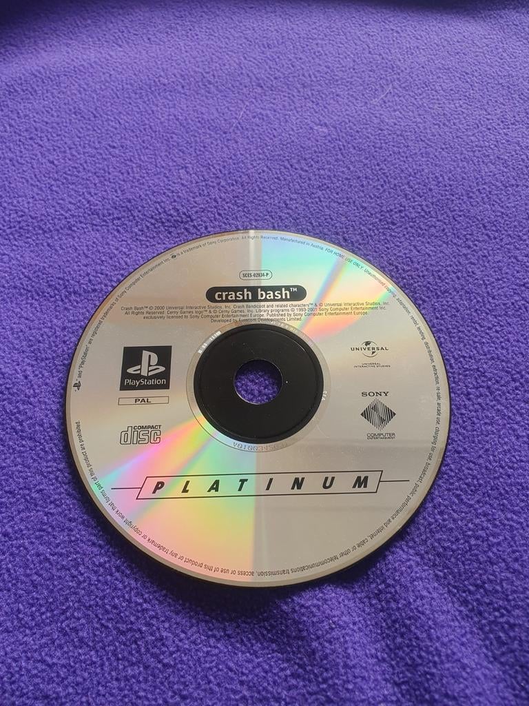 Crash Bash Ps1/PlayStation 1, Avontuur en Actie, Gebruikt, ., Eén computer