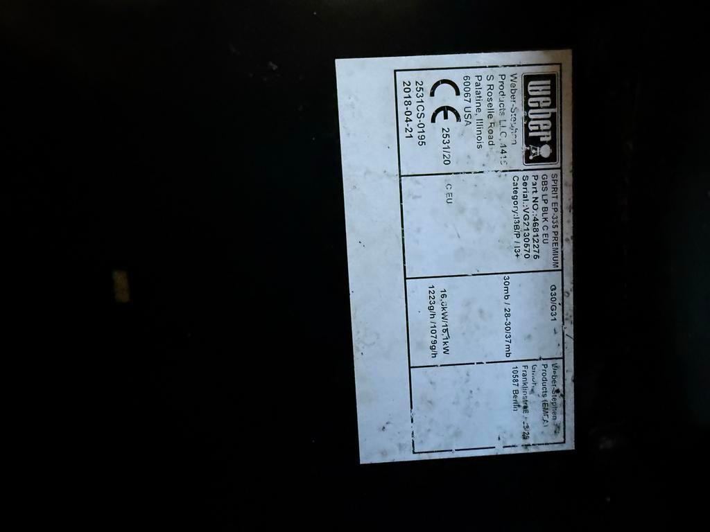 Weber Spirit EP-335 Premium gasbarbecue, Ophalen of Verzenden, Gebruikt