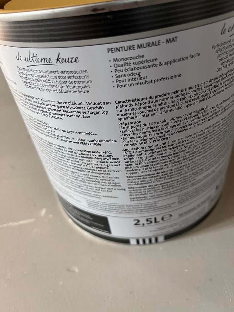 Perfection verf honing geel, Doe-het-zelf en Verbouw, Verf, Beits en Lak, Ophalen of Verzenden, Nieuw