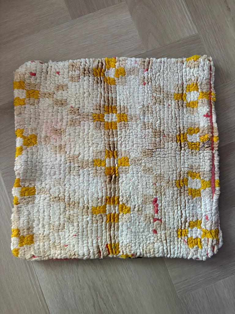 Marokkaanse kussenhoes Berber Kelim Marrakech, Huis en Inrichting, Woonaccessoires | Kussens, Ophalen of Verzenden, Gebruikt, Overige kleuren