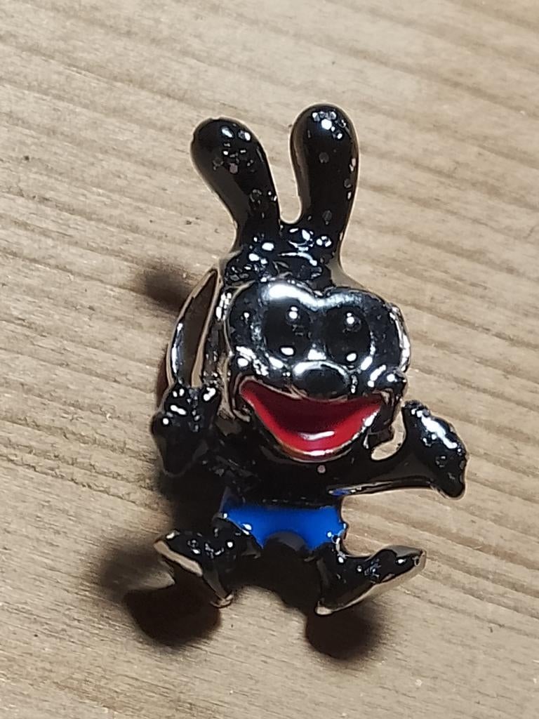 Zilveren bedel konijn met blauwe broek, Ophalen of Verzenden