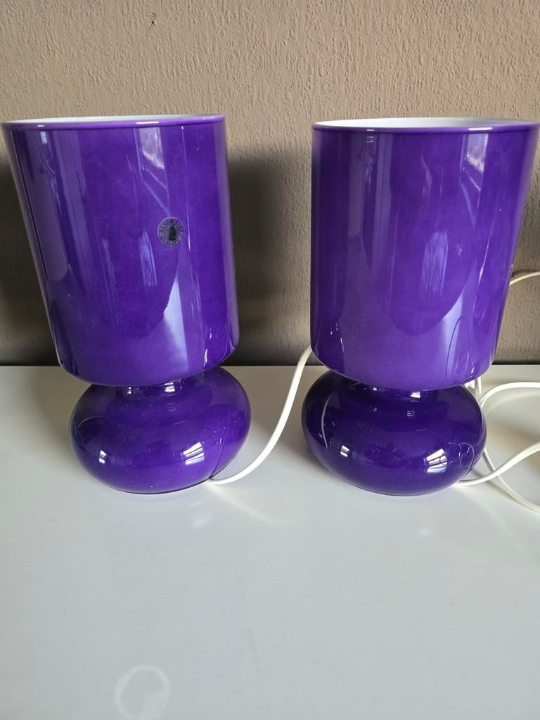 Vintage mushroom glazen lampjes, Ophalen of Verzenden, Zo goed als nieuw, Minder dan 50 cm