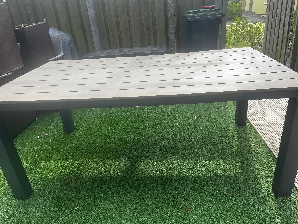 tuintafel, Tuin en Terras, Tuintafels, Ophalen, Kunststof, Gebruikt, Rechthoekig