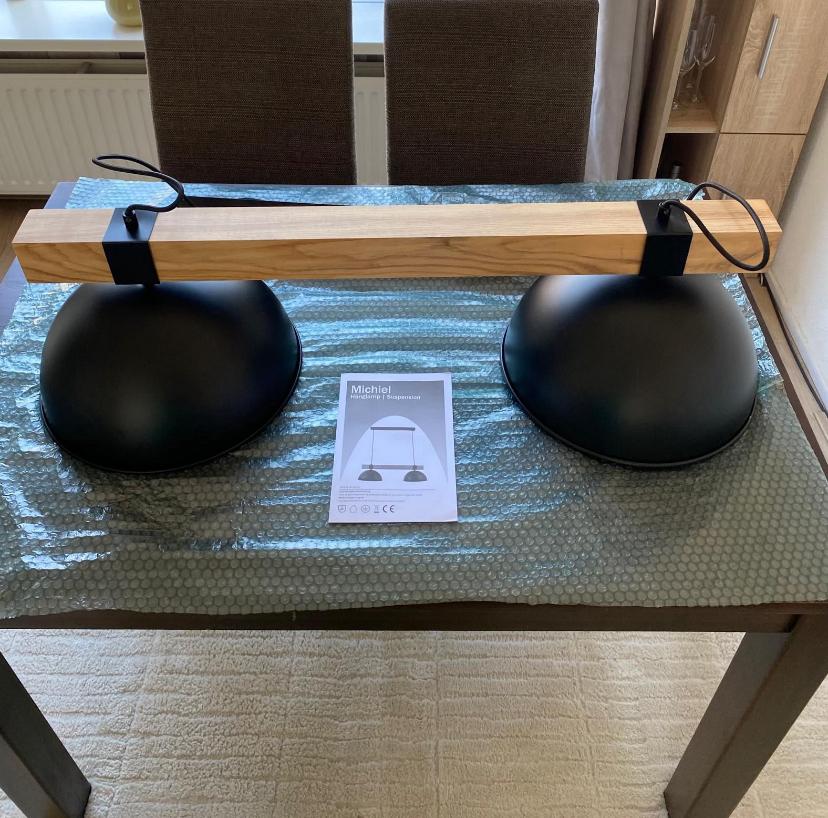 Hang lamp Michiel zwart- Gamma, Ophalen, Nieuw, 75 cm of meer, Hout