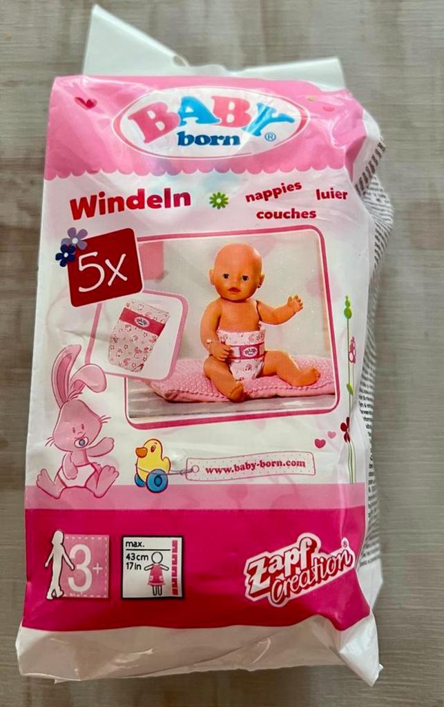 Nieuw! Baby Born nappies te koop, Ophalen of Verzenden, Zo goed als nieuw, Overige typen