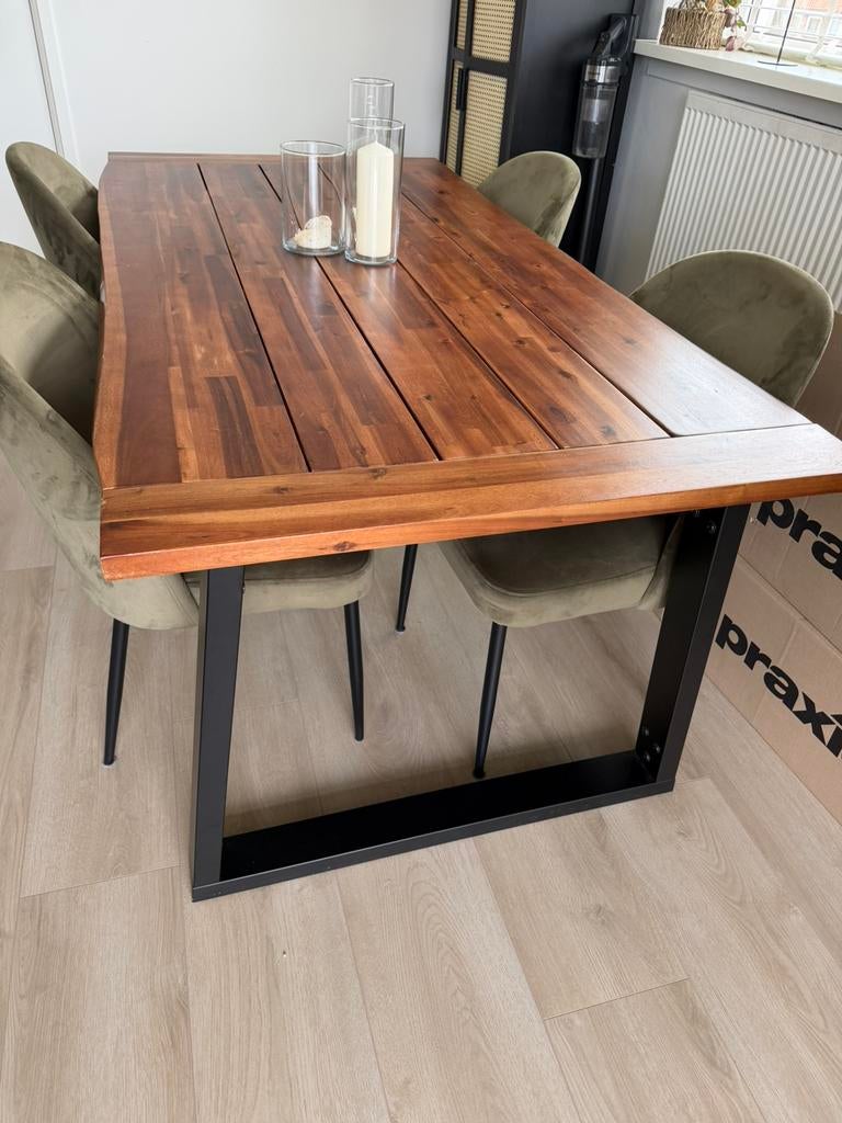 VidaXL eettafel, Ophalen, 50 tot 100 cm, Zo goed als nieuw, 150 tot 200 cm