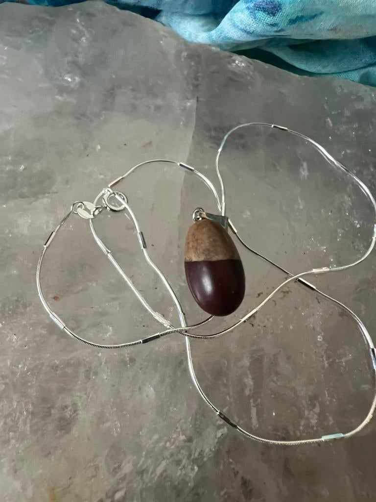 Shiva Lingham hanger transformatie beschermt wijsheid magie, Bruin, Nieuw, Ophalen of Verzenden, Steen of Mineraal