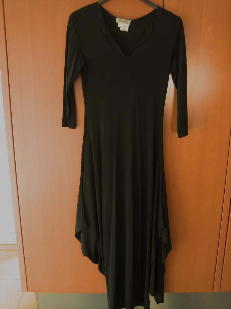 Chique sexy diep zwarte jurk SASSIA PARIS 34-36 Snazzeys, Verzenden, Zwart, Nieuw, Sassia