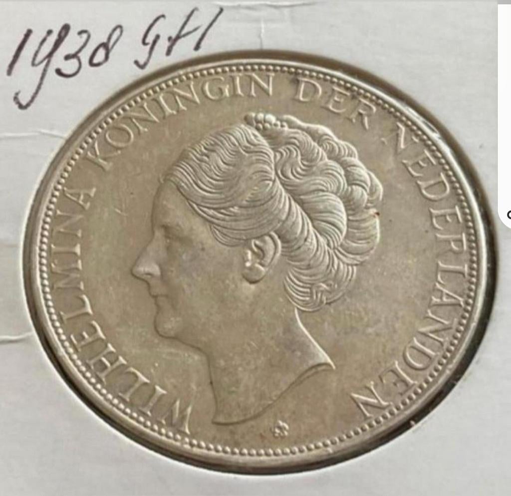 MUNTEN PENNINGEN ZILVER ZEGELS DIV AANBOD MELD ADVT  NUMMER, Verzenden, Geboorte of Huwelijk, Koningin Wilhelmina, Losse munt