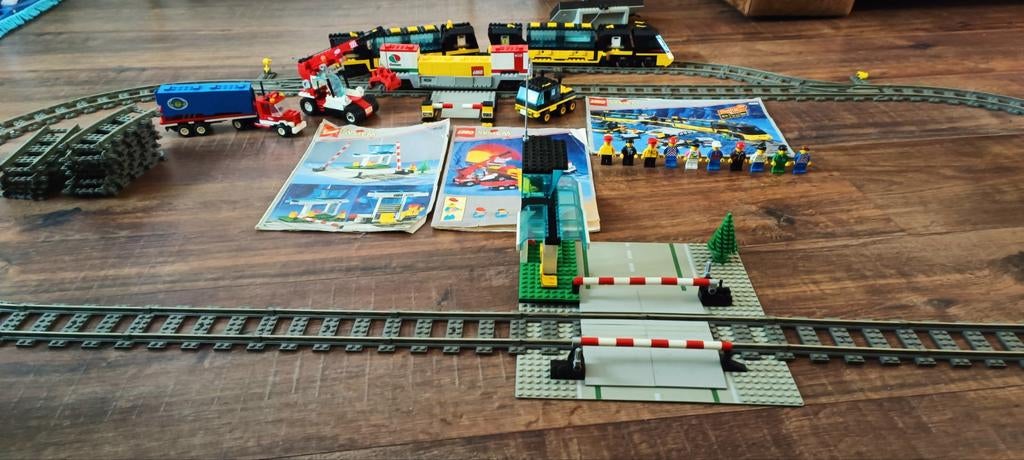 Lego vintage trein partij 9v, Ophalen of Verzenden, Gebruikt, Complete set, Lego