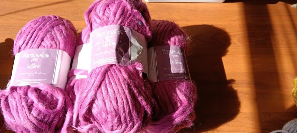 Marshmallow Garen - Roze (85% Acryl / 15% Wol), Ophalen of Verzenden, Nieuw, Breien of Haken, Wol of Garen