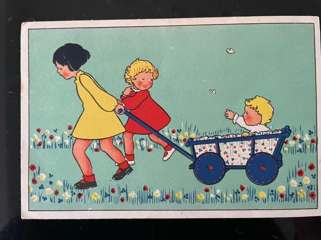 HENNY BOX? - kindje in bolderkar, Ophalen of Verzenden, Gelopen