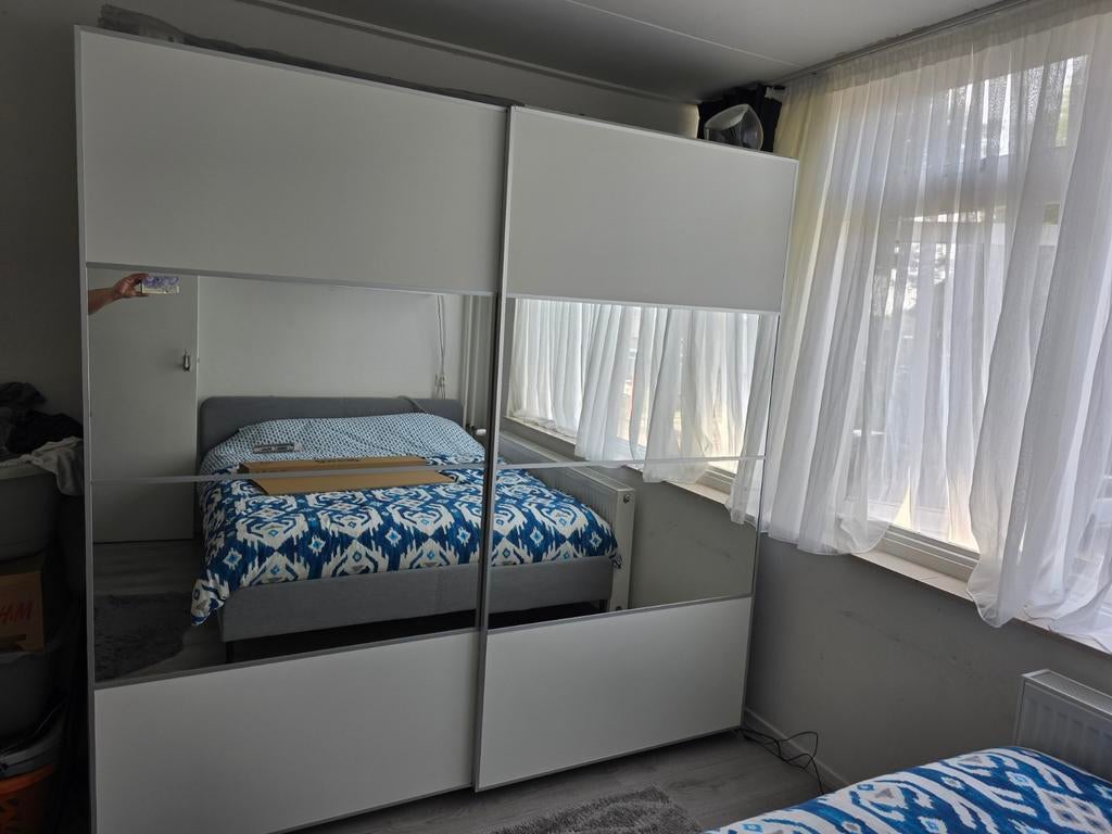 2x ikea pax schuifdeuren 150x66x201cm zgan, Ophalen, Overige materialen, Eenpersoons, 210 cm