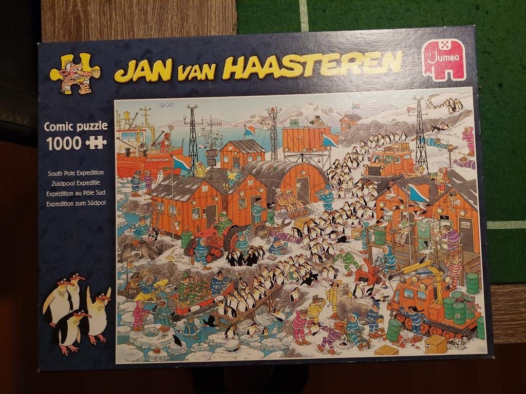 Jan van haasteren puzzel zuidpoolexpeditie, Ophalen, 500 t/m 1500 stukjes, Zo goed als nieuw