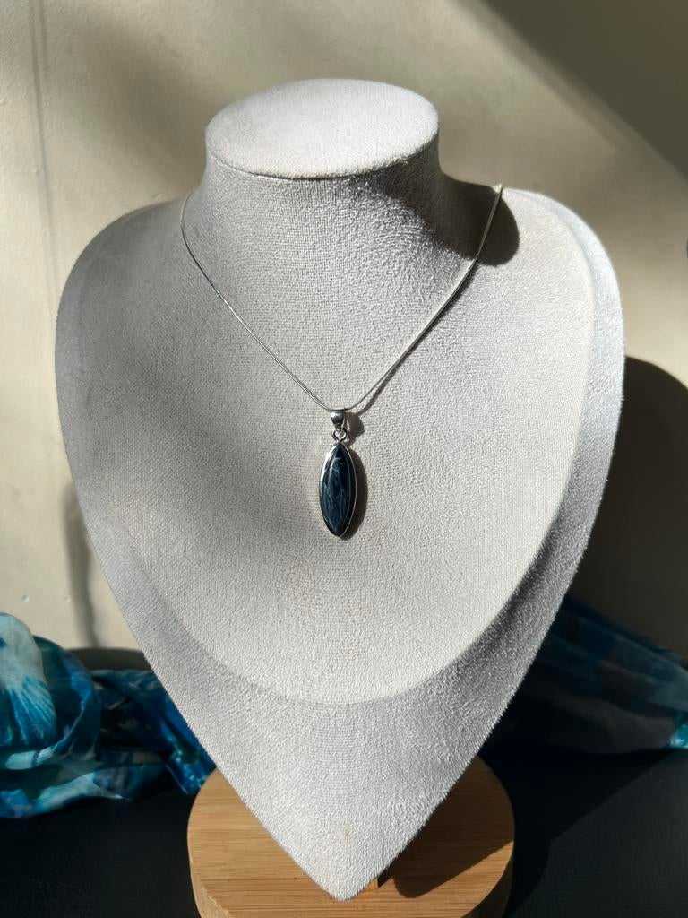 Pietersiet hanger beschermt sjamaan blokkades loslaten uniek, Ophalen of Verzenden, Nieuw, Zilver, Met edelsteen