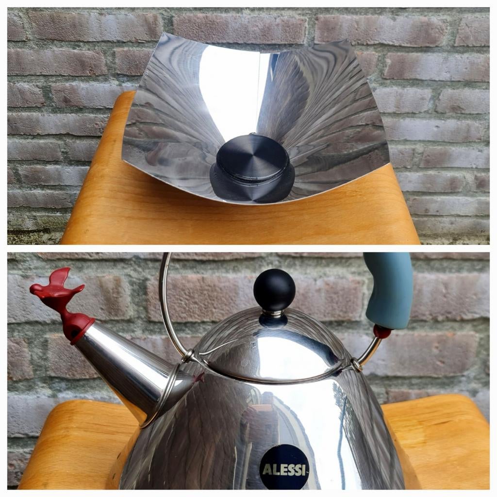 Alessi fruitschaal Lobo en Alessi fluitketel Bird zeldzaam, Huis en Inrichting, Keuken | Keukenbenodigdheden, Ophalen, Gebruikt