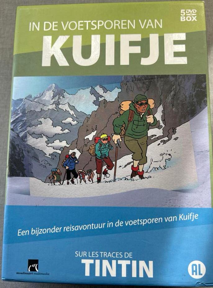 In de voetsporen van Kuifje - 5 DVD Boxset, Alle leeftijden, Boxset, Ophalen of Verzenden, Zo goed als nieuw