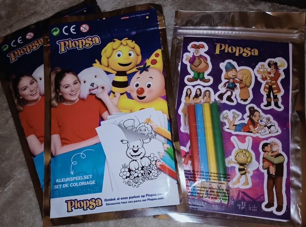 Plopsa kleurspeelset. Stickers, potloden, kleurplaten., Ophalen of Verzenden, Nieuw, Stickers en Plaatjes