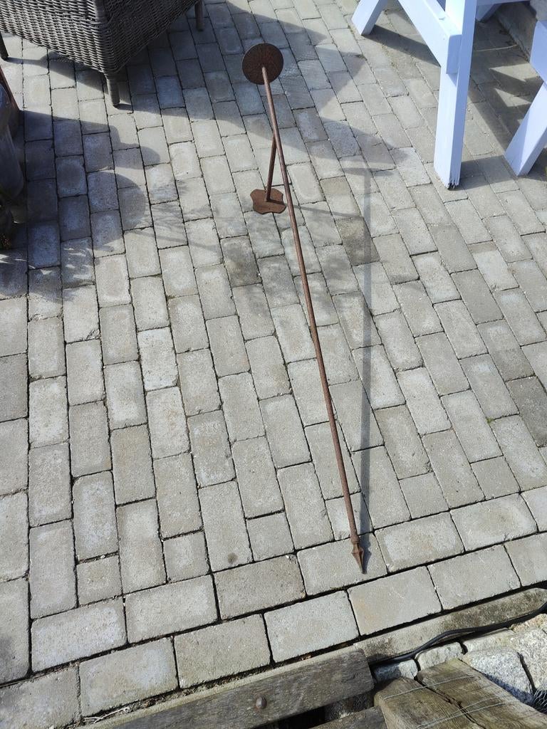 Roestige Muur Kandelaar 160 cm, Huis en Inrichting, Ophalen, Gebruikt, Bruin, Kandelaar