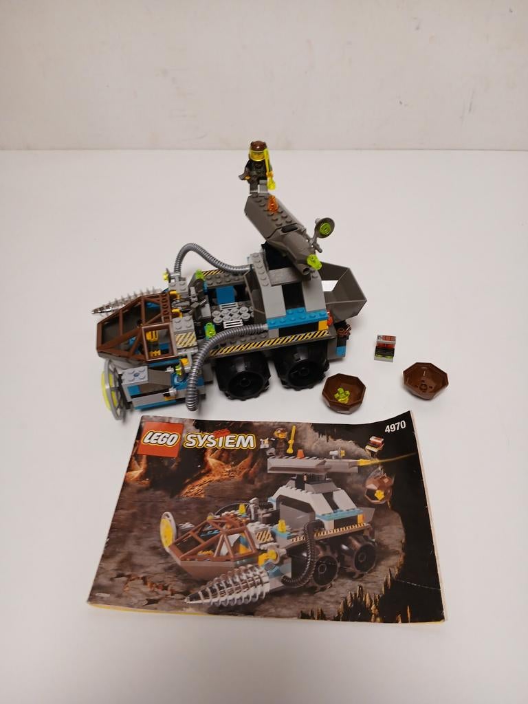Lego 4970 rock raiders - Chrome crusher met manual, Ophalen of Verzenden