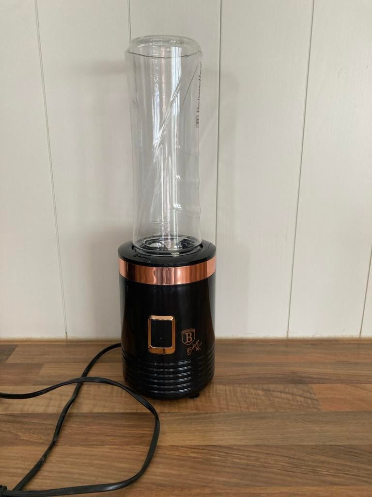 Berlingerhaus Smoothie Maker Zwart Roségoud 500ml 250W, Ophalen of Verzenden, Zo goed als nieuw, Blender to go